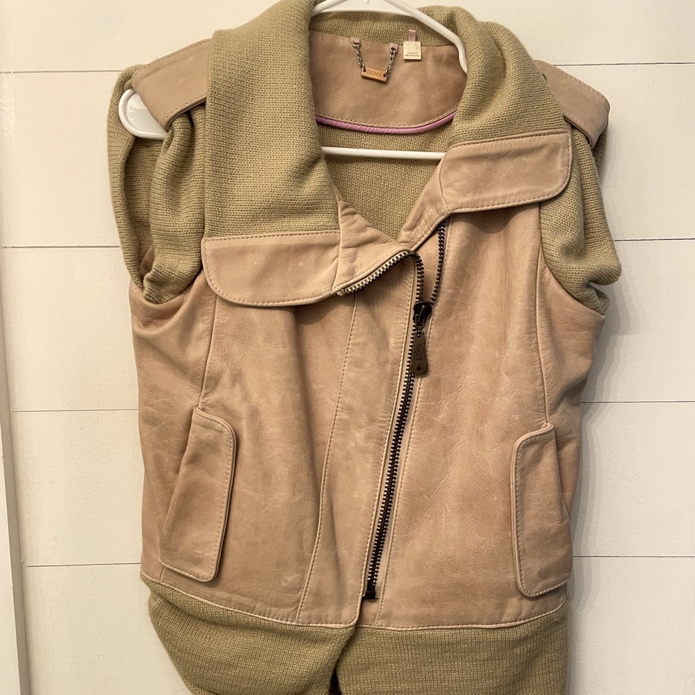 DOMA Leather Asymmetrical Vest